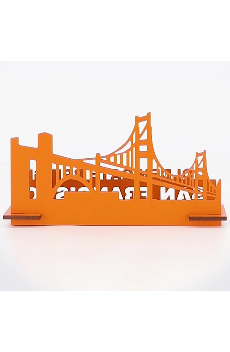 Little 
Wood Woodlet Medium Golden Gate Bridge, 3D Wooden Kitset, Ages 6+, Alternate, color, Multicolored