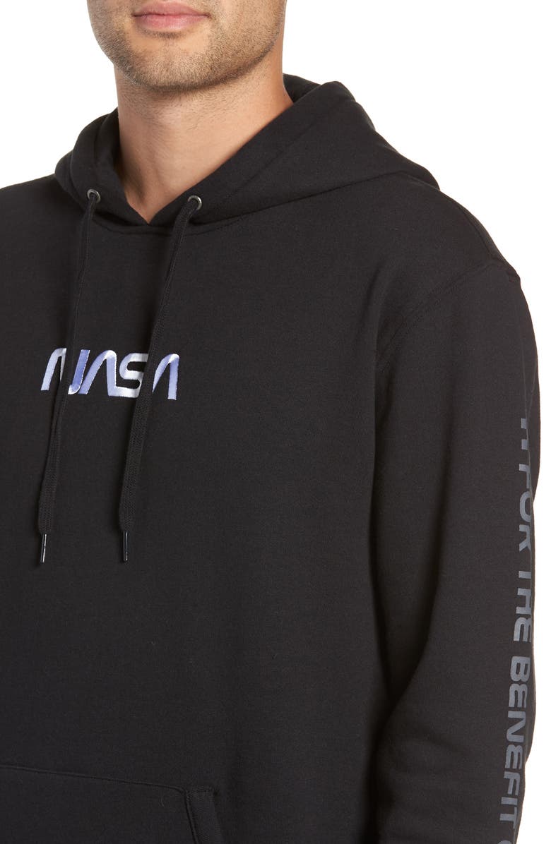 Vans Space Embroidered Hooded Sweatshirt, Alternate, color, 