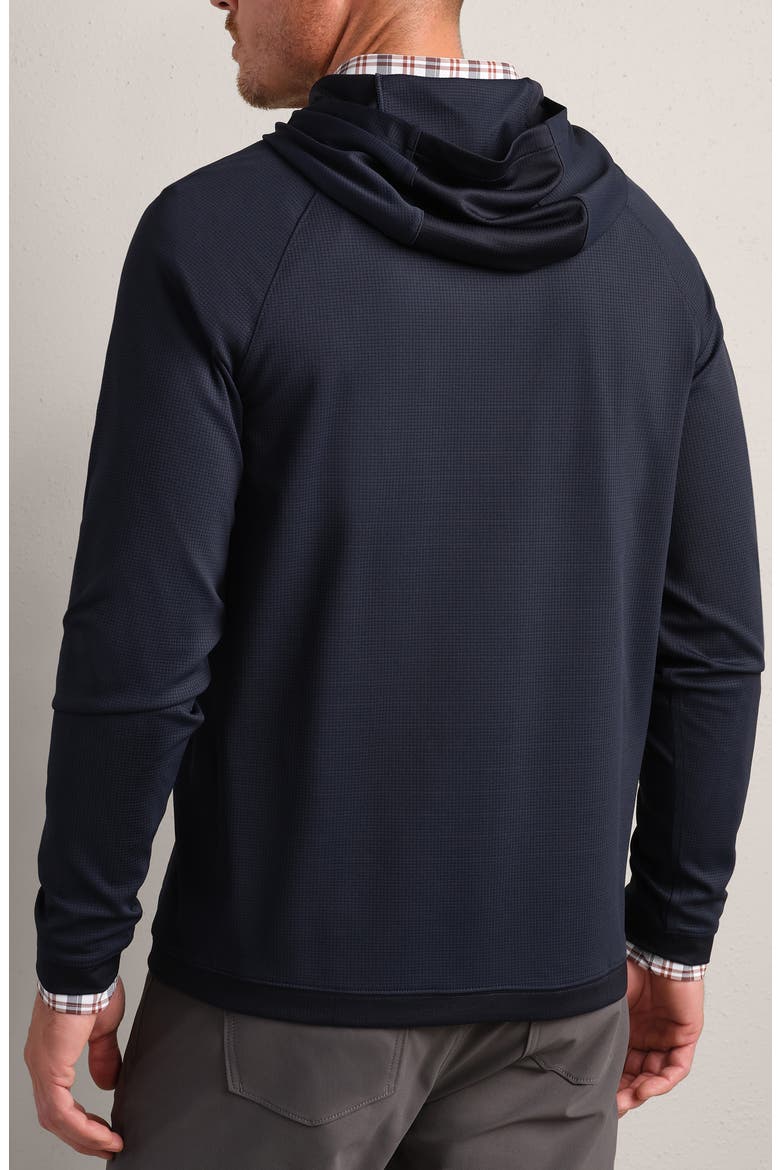 Waffle Tech Hoodie, Alternate, color, TRUE NAVY