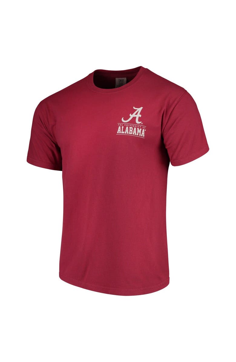 IMAGE ONE Men's Crimson Alabama Crimson Tide Comfort Colors Campus Icon T-Shirt, Alternate, color, 