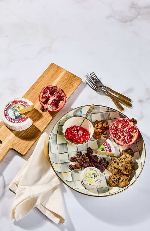 Mackenzie-childs Mackenzie Childs Sterling Check Chip & Dip Set In Multi