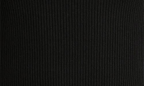 Mango Crochi Rib Tank Top In Black