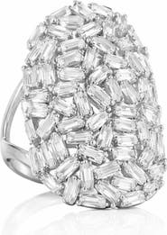 House of Frosted White Topaz Ring