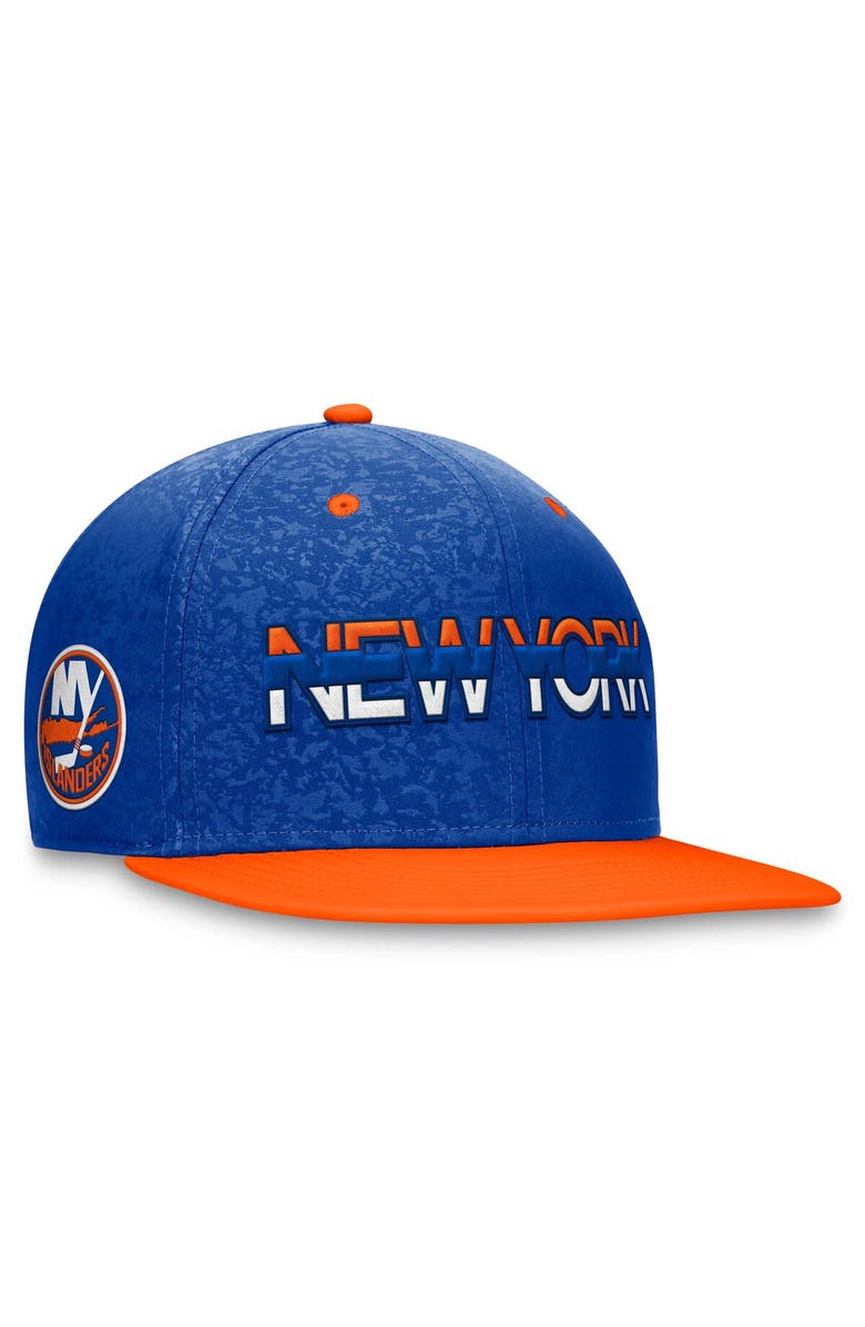 FANATICS Men's Fanatics Branded Royal/Orange New York Islanders Authentic Pro Rink Two-Tone Snapback Hat, Main, color, Royal
