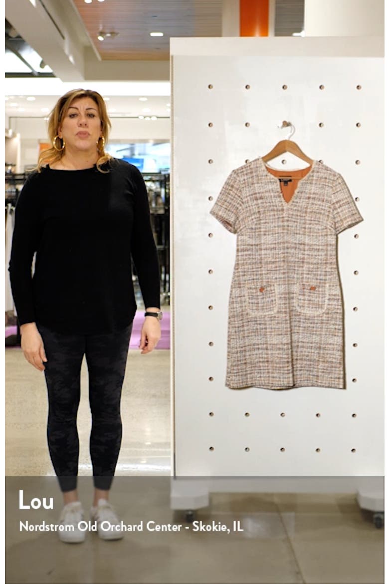 Tweed Pocket Detail Dress video