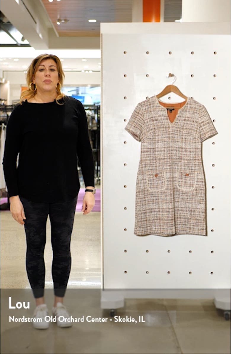 Tweed Pocket Detail Dress, sales video thumbnail