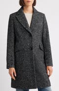 Sam Edelman Reefer Single Breasted Wool Blend Twill Jacket