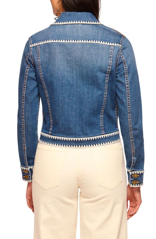 RAMY BROOK RAMY BROOK KASEY EMBROIDERY DETAIL DENIM TRUCKER JACKET