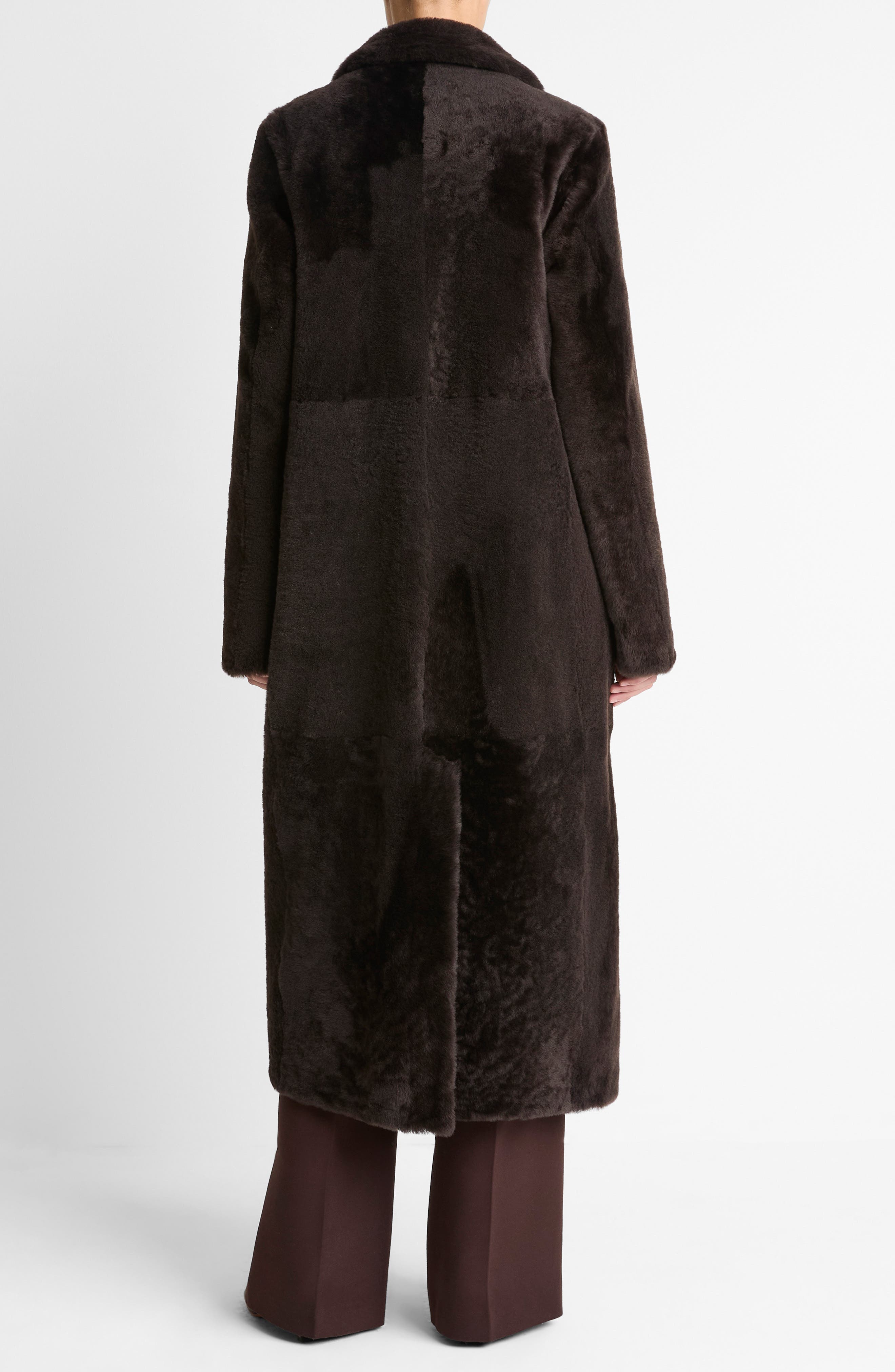 Long Genuine Shearling Coat - image 2