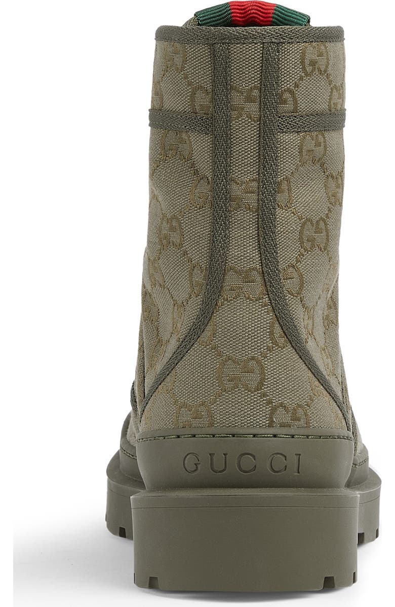 Gucci New Sherlin Combat Boot, Alternate, color, Olive