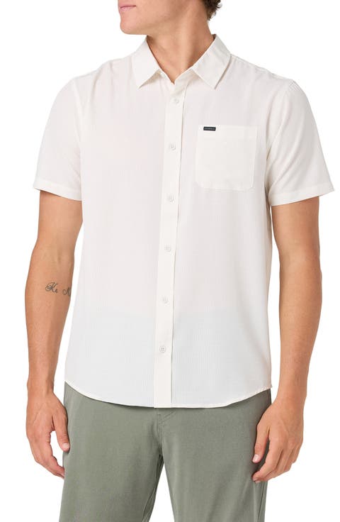 TRVLR Perforated Performance Short Sleeve Button Up Shirt