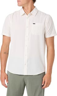 O'Neill TRVLR Perforated Performance Short Sleeve Button Up Shirt