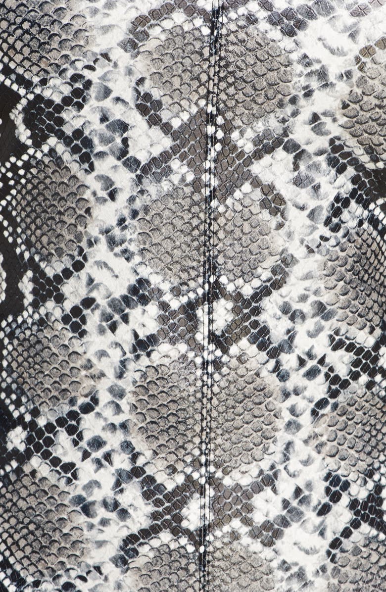 Commando Snake Embossed Faux Leather Thong Bodysuit, Alternate, color,