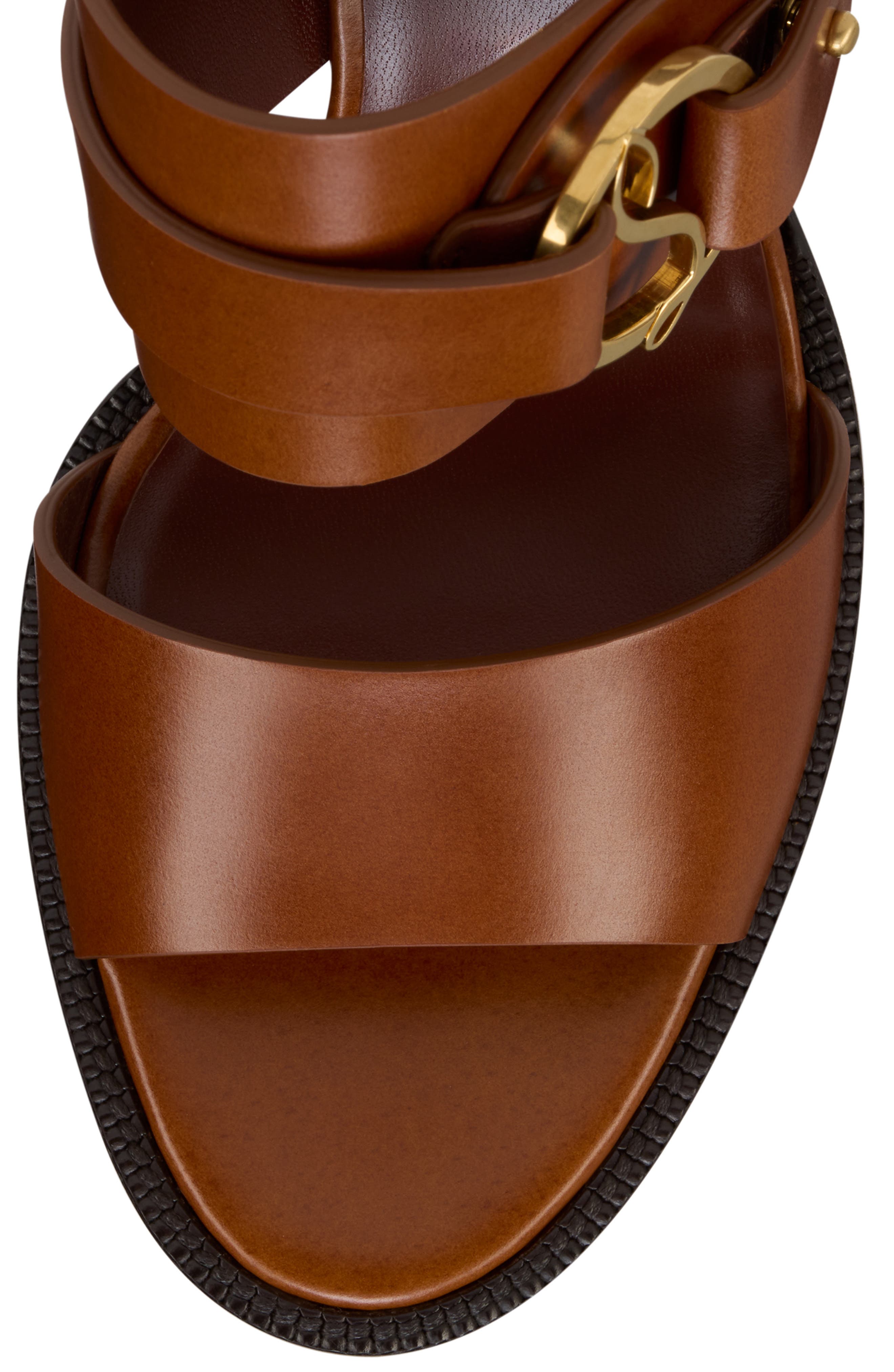 Christian Louboutin In Roma Block Heel Sandal, Alternate, color, Dark Carmine/Brown