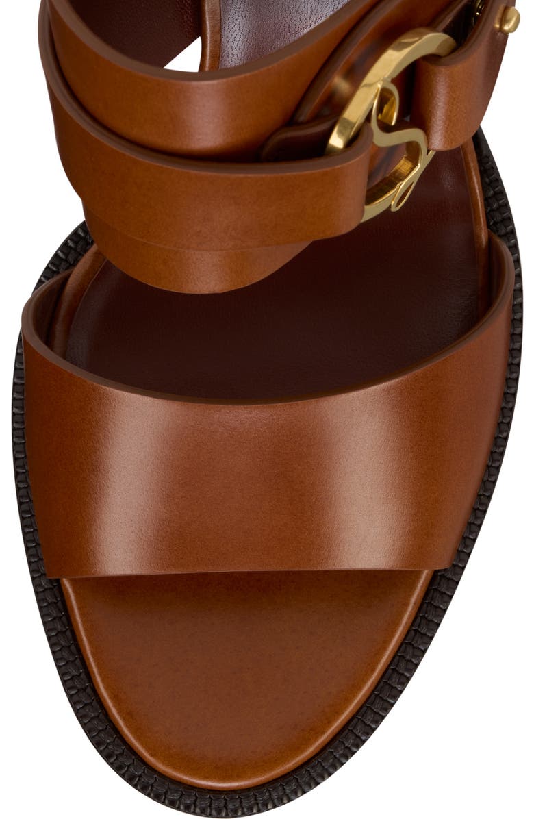 Christian Louboutin In Roma Block Heel Sandal, Alternate, color, Dark Carmine/Brown