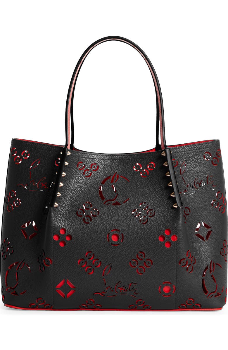 Christian Louboutin Small Cabarock Loubinthesky Perforated Leather Tote, Alternate, color,