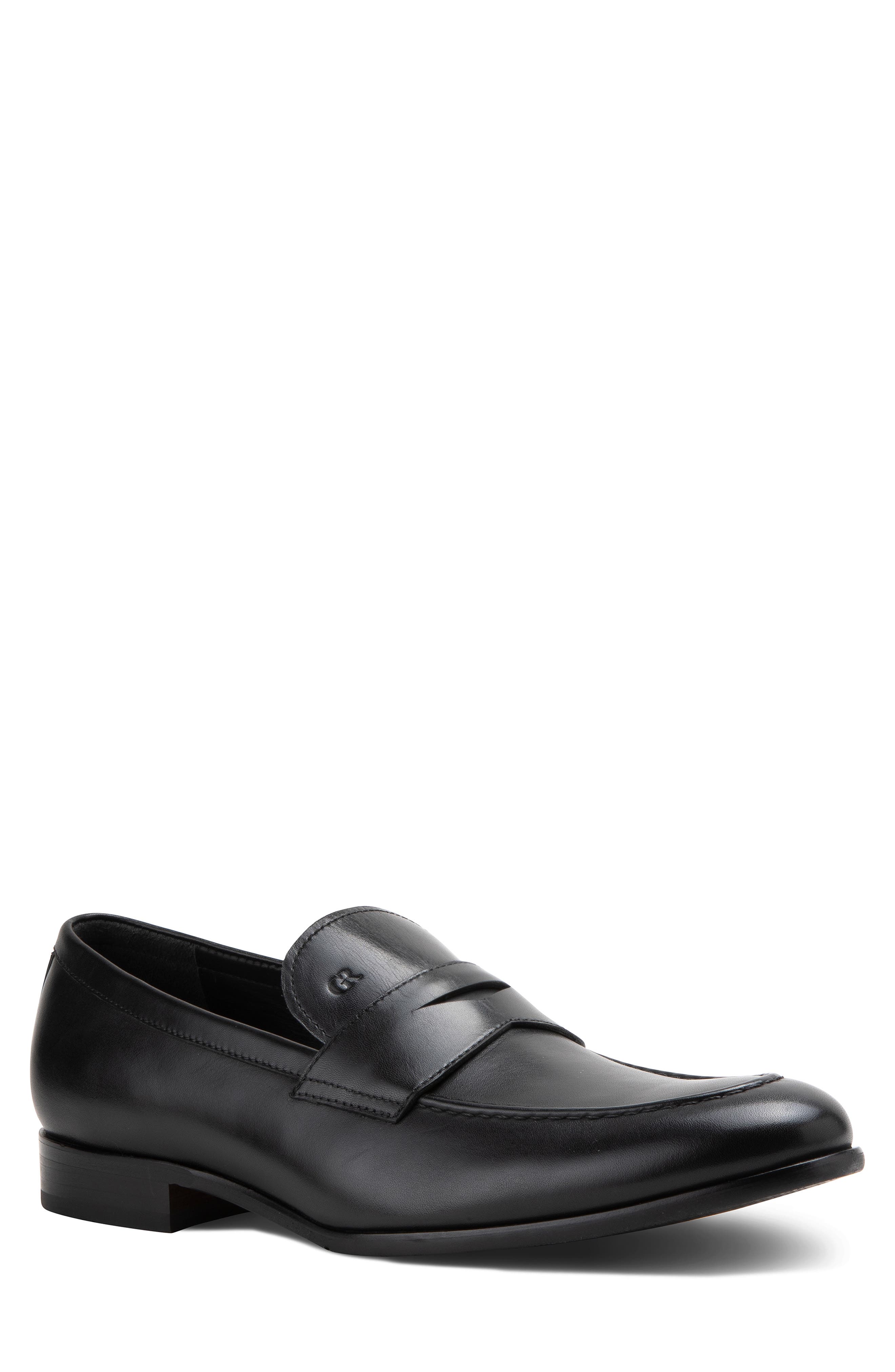 Gordon Rush Avery Penny Loafer, Main, color, Black