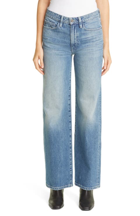 High Waist Wide Leg Jeans (Faded Skyline)