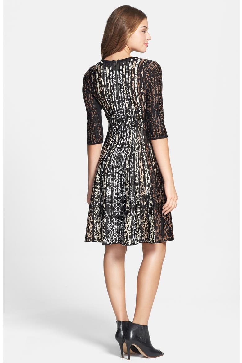 'Twirl' Pattern Knit Dress, Alternate, color, MULTI