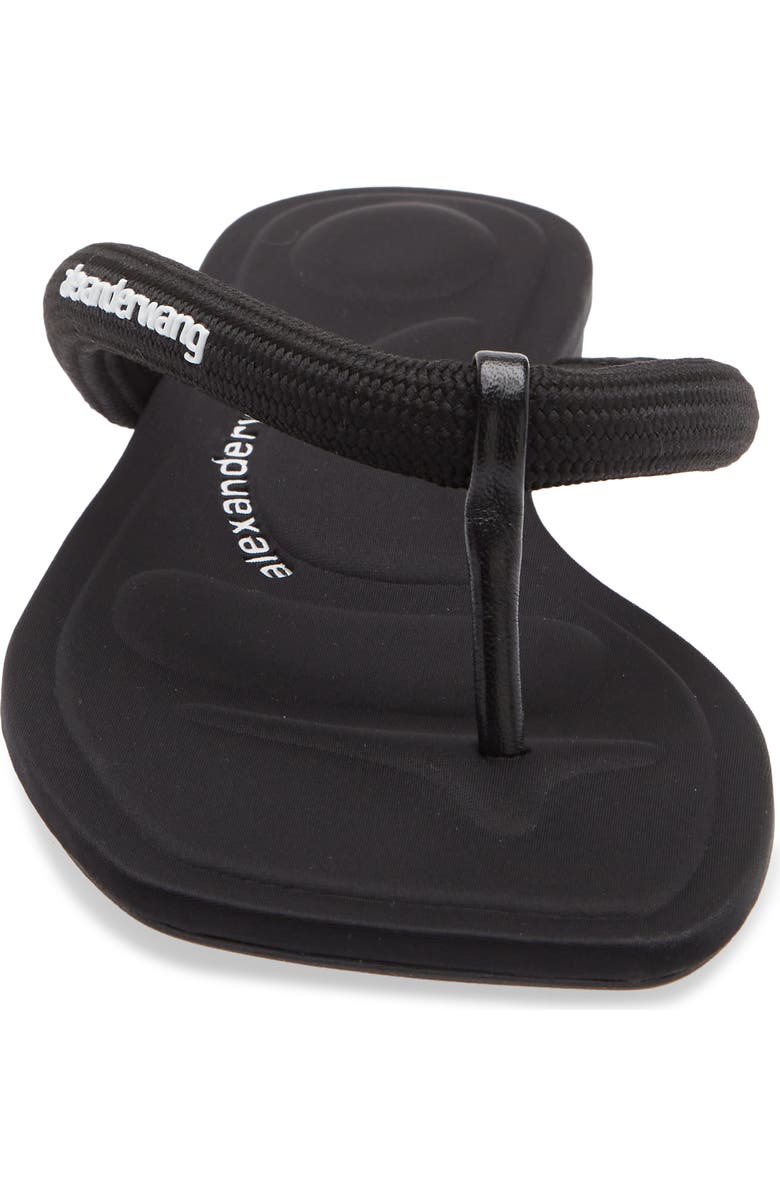 Alexander Wang Jenna Tubular Strap Flip Flop, Alternate, color, Black