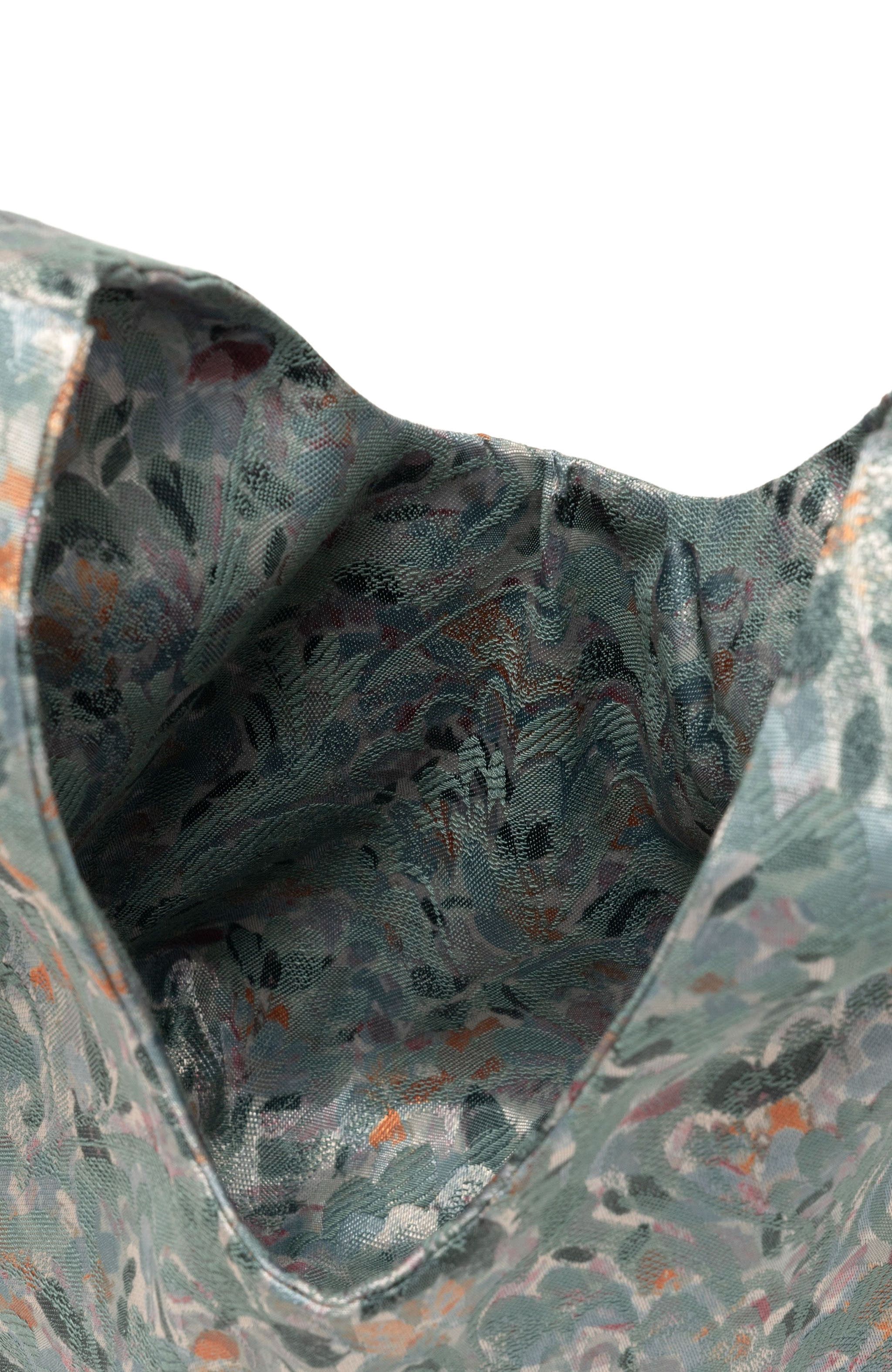 Egg Tote - Vintage Jacquard, Alternate, color, Blue Oasis
