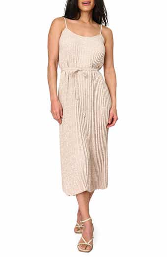 GIBSONLOOK Pleated Midi Dress