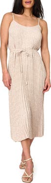 GIBSONLOOK Pleated Midi Dress