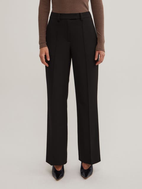 Tailored Straight Leg Pants