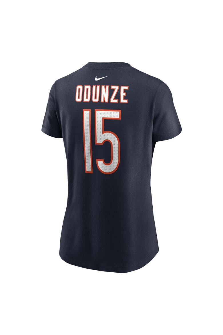 Women's Nike Rome Odunze Navy Chicago Bears 2024 NFL Draft Name & Number T-Shirt, Alternate, color, Navy