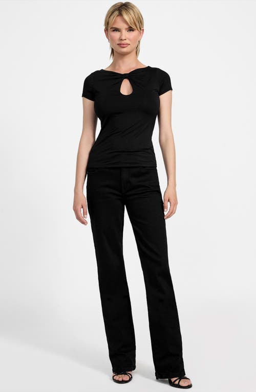 Guess Joey Cutout Top In Black
