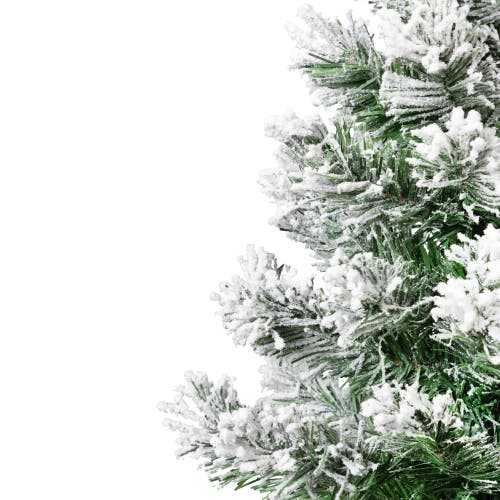 Northlight Full Flocked Angel Pine Artificial Mini Christmas Tree In Green