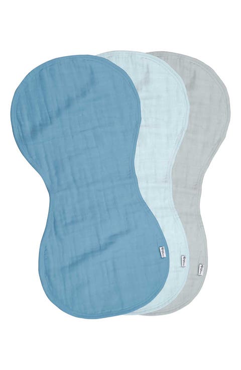 3-Pack Organic Cotton Muslin Burp Cloths