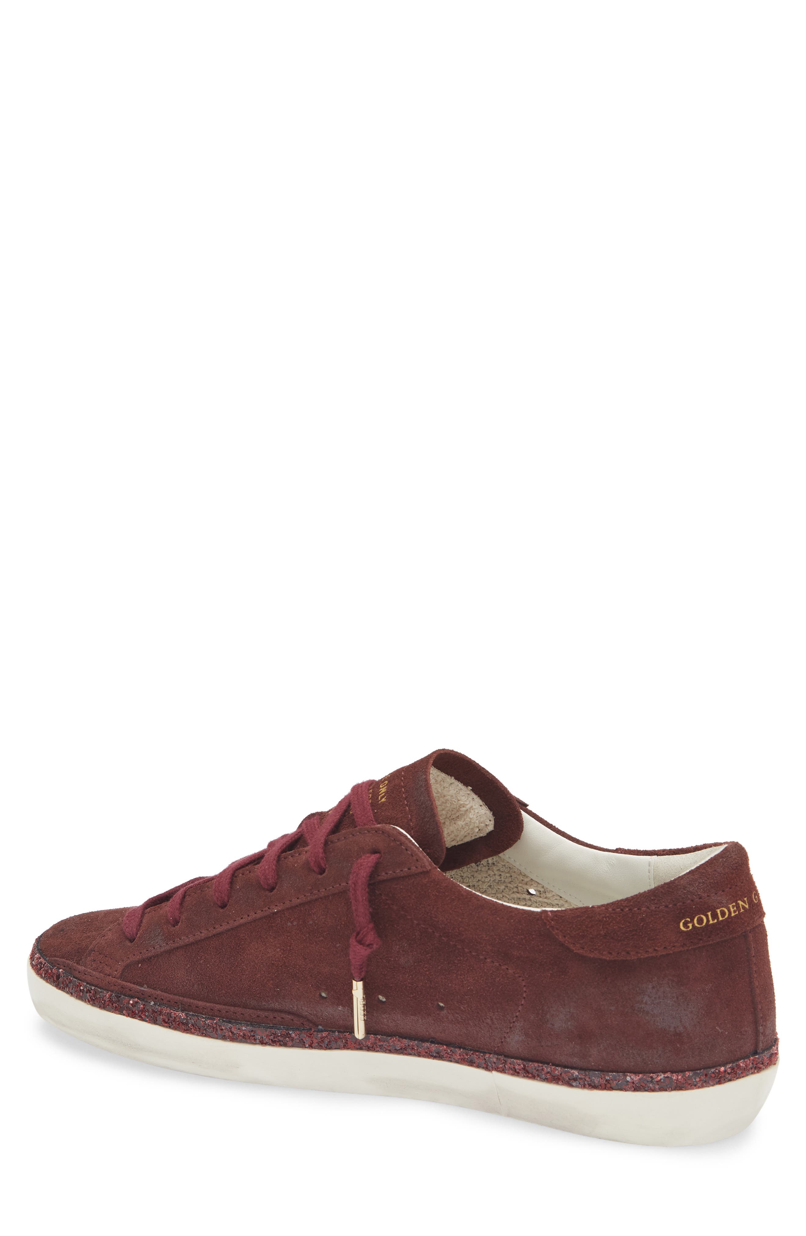 Golden Goose Super-Star Low Top Sneaker, Alternate, color, Burgundy