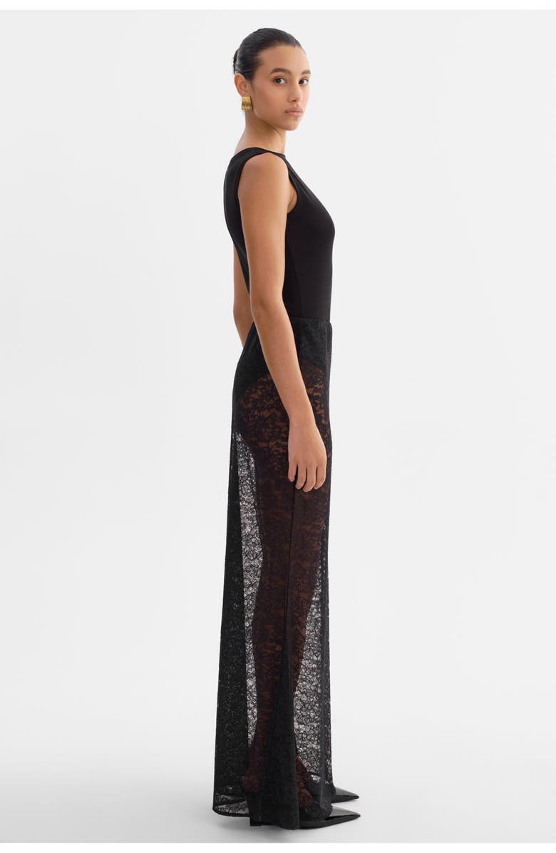 LAMARQUE Ren | Lace Maxi Skirt, Alternate, color, Black