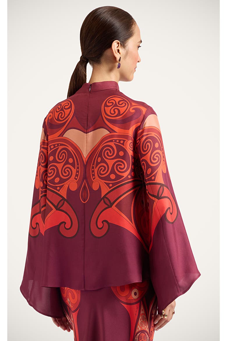 Make An Exit Top, Alternate, color, Alchemy Placée Dark Red