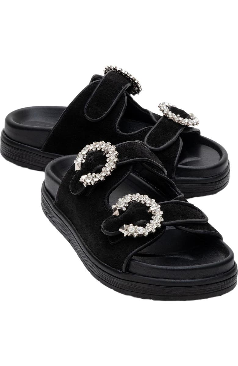 Forever & Always Shoes Morelia Suede Leather Slide Sandal, Alternate, color,