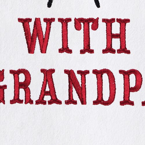 C & F Home C&f Home Grilling With Grandpa Father's Day Kitchen Embroidered Hand Towel In Multi