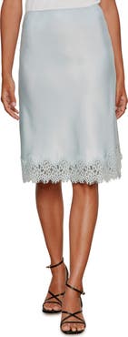 Sanctuary Effortless Lace Trim Slip Skirt