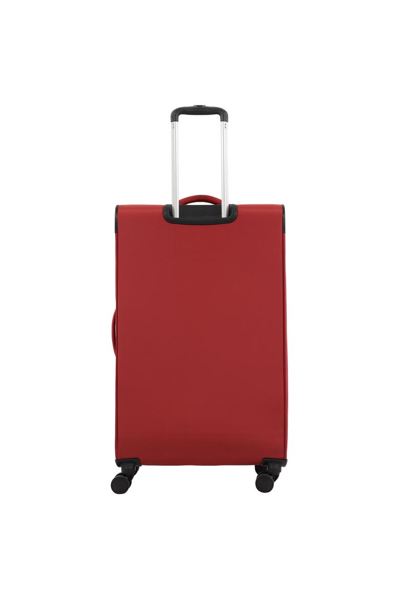 31" Softside Luggage - Extra Large Expandable Spinner Suitcase with 8 Wheels & Front Pockets, Alternate, color, TERRA COTTA