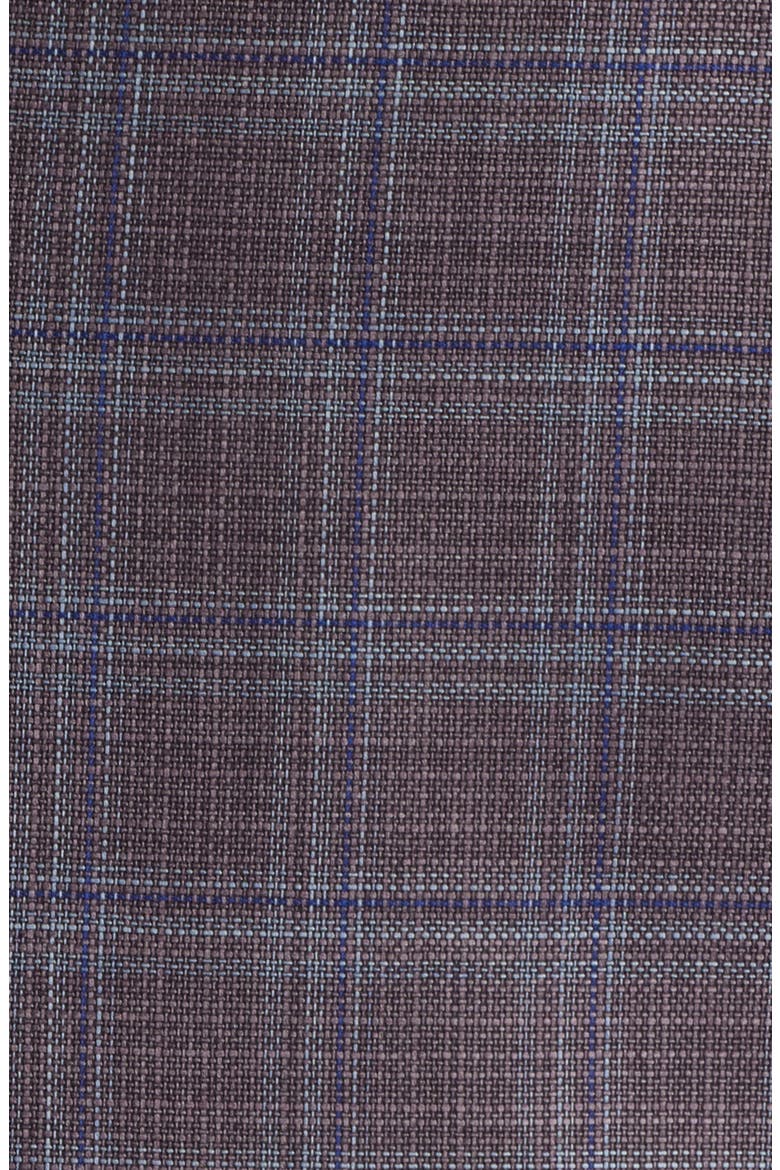 Purple Check Virgin Wool Sport Coat, Alternate, color, PLUM