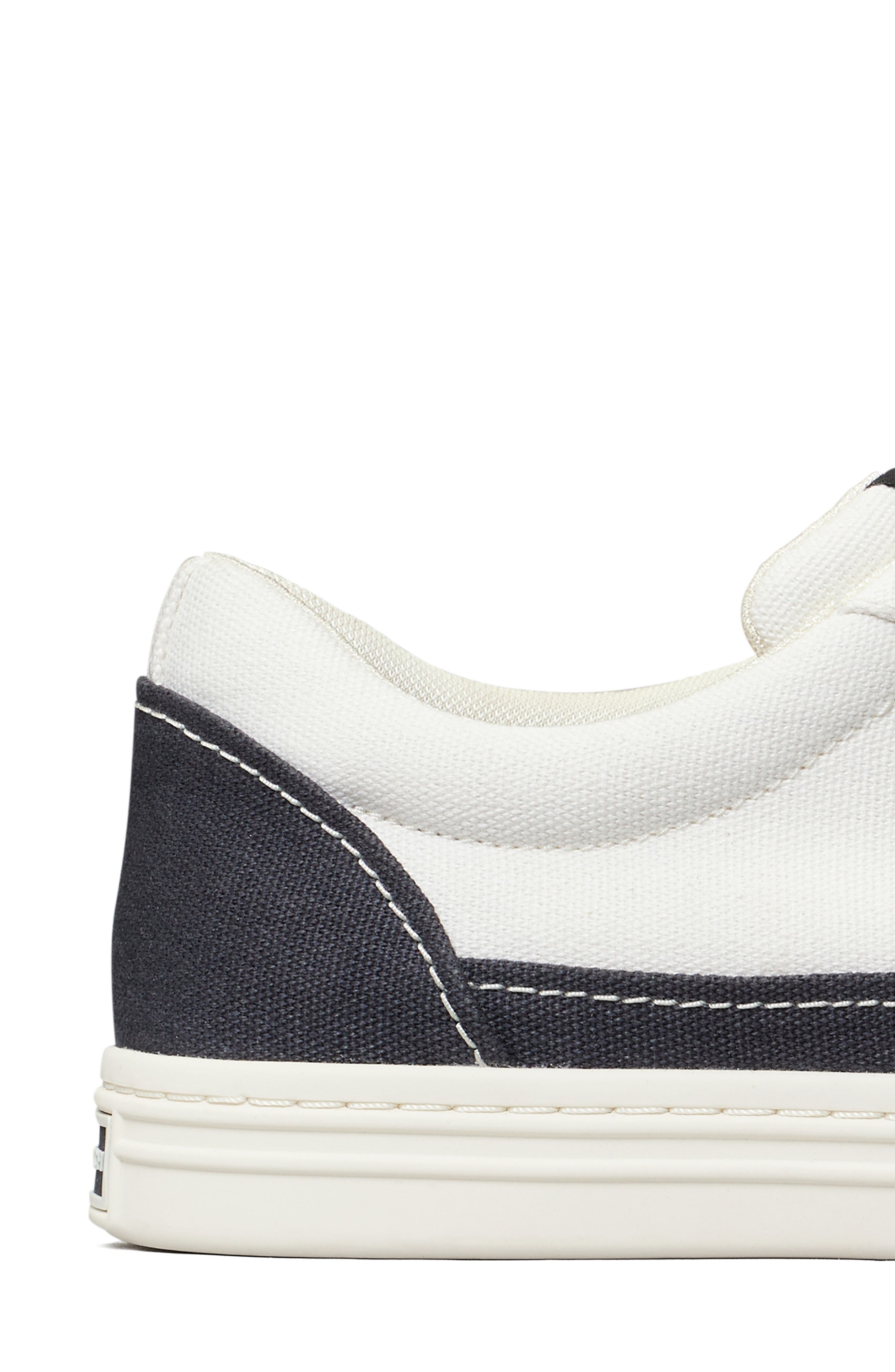 Classic Court Sneaker, Alternate, color, IVORY CANVAS/ NAVY BANDANA