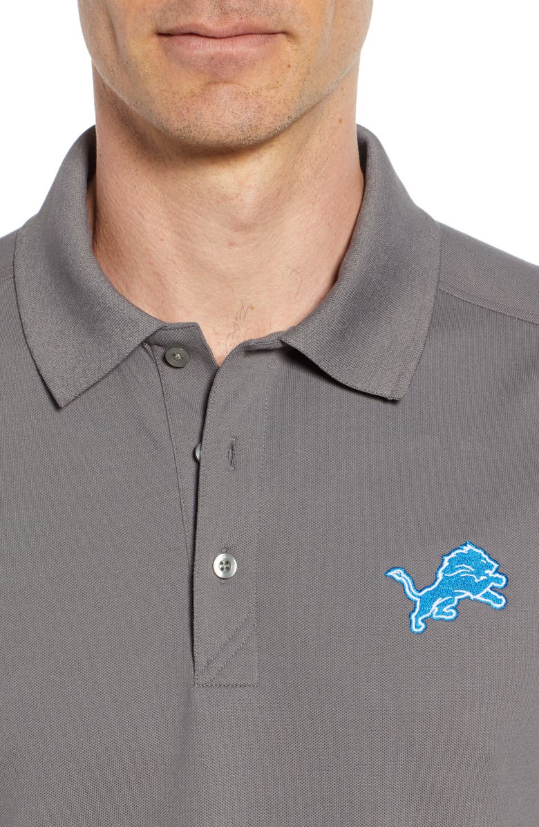 Cutter & Buck Detroit Lions - Advantage Regular Fit DryTec Polo, Alternate, color, Elemental Grey