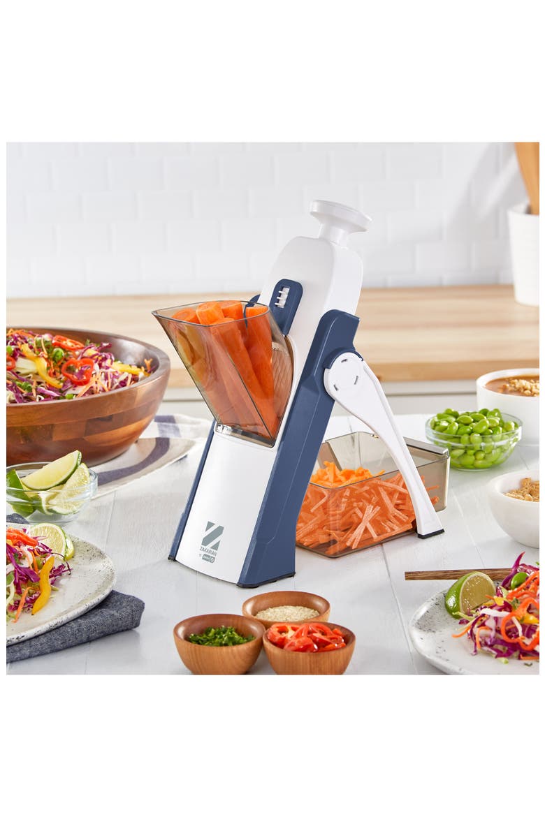 Zakarian by Dash Safe Slice Mandoline, Alternate, color, ZAKARIAN BLUE