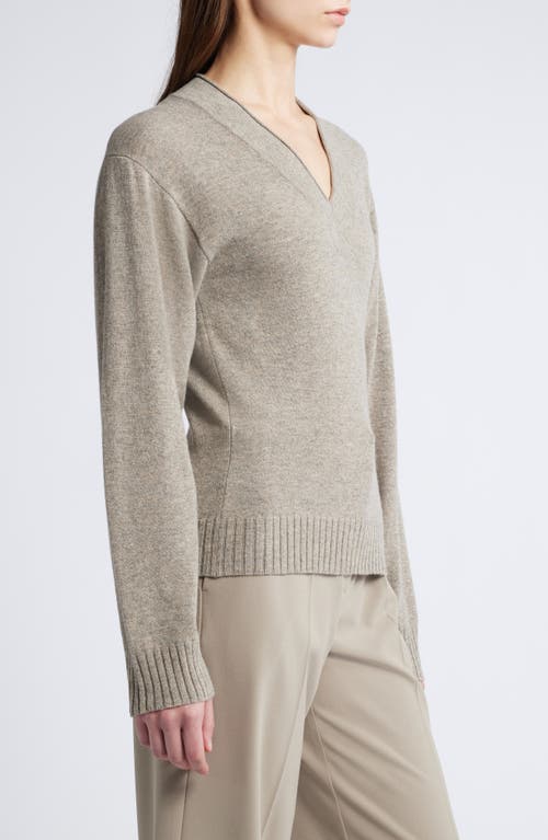 Faithfull The Brand Frederikke Wool & Cashmere Sweater In Taupe Marle