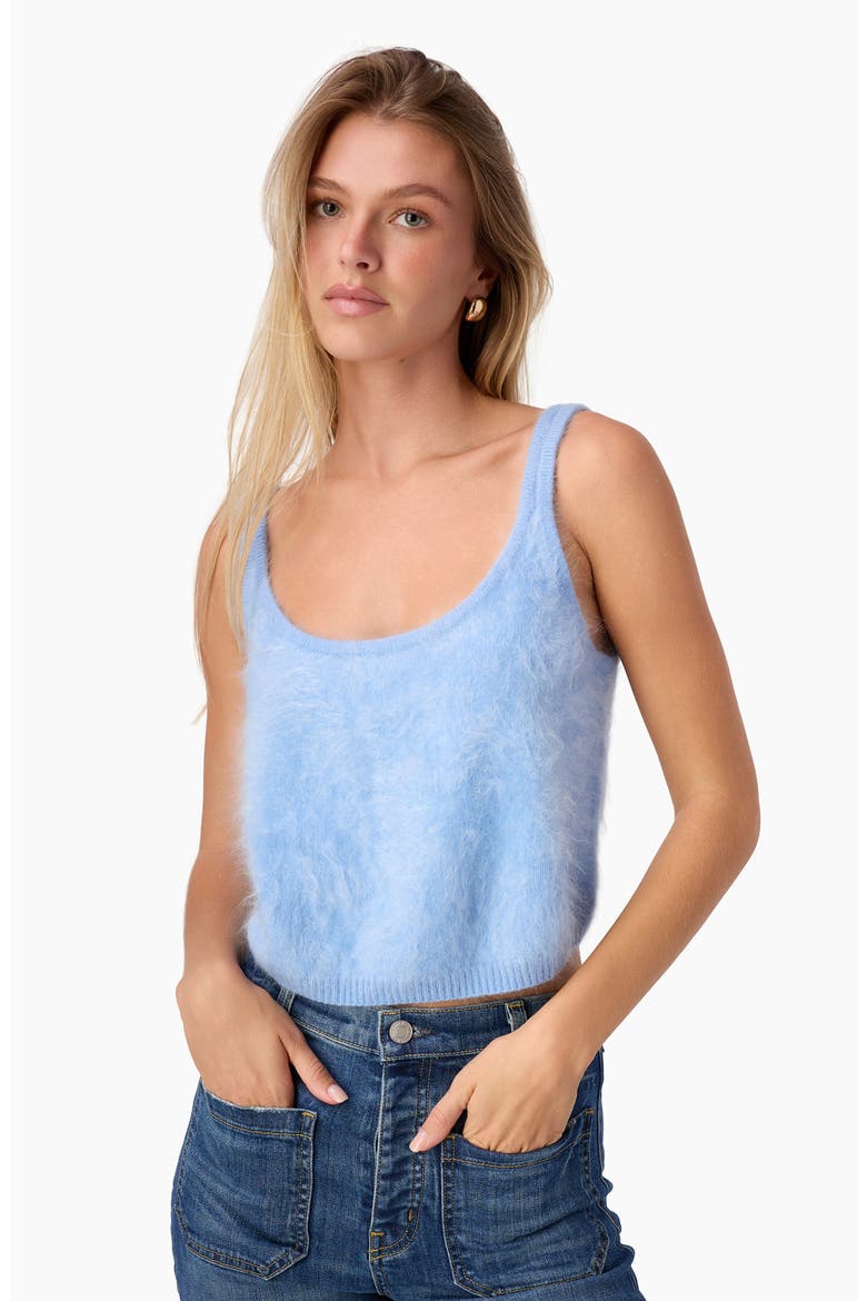 Ami Cashmere Tank, Alternate, color, CERULEAN