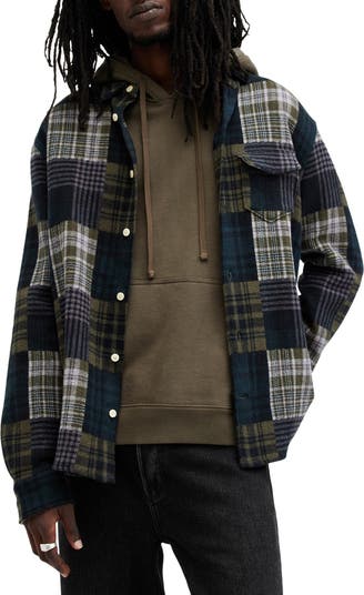 Hopton Plaid Cotton Button-Up Shirt Jacket
