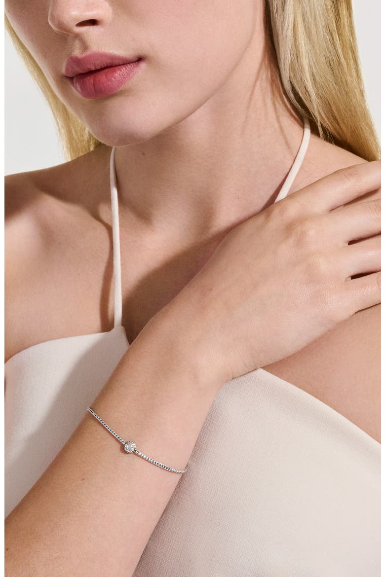JH Essential Pavé Bracelet, Diamonds, Alternate, color, SILVER