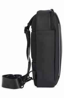 Rubberized Side Zipper Crossbody Bag