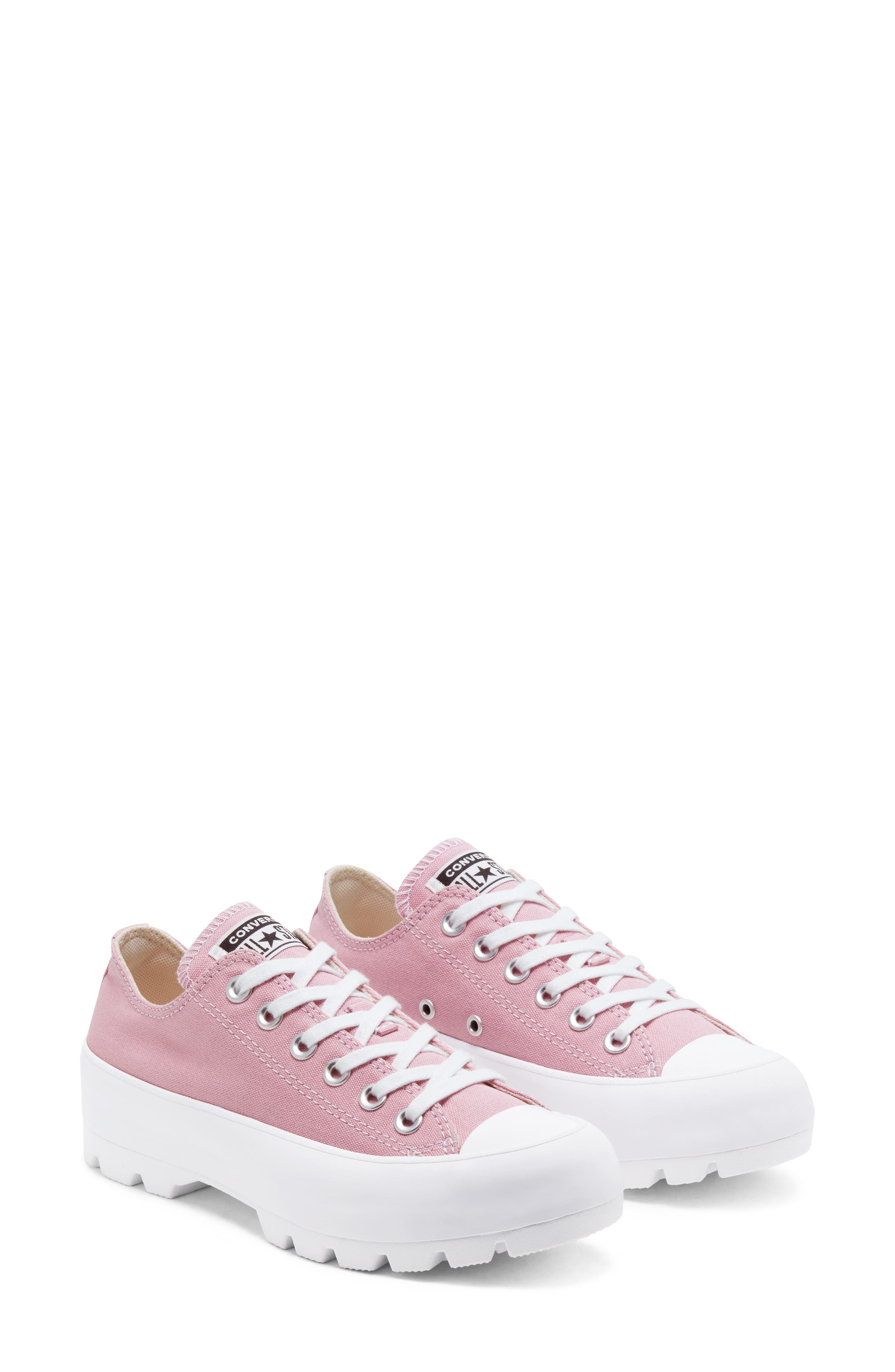 Chuck Taylor® All Star® Lugged Low Top Sneaker, Main, color, LOTUS PINK/ WHITE/ WHITE