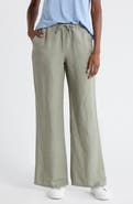 Marine Layer Linen Blend Straight Leg Pants